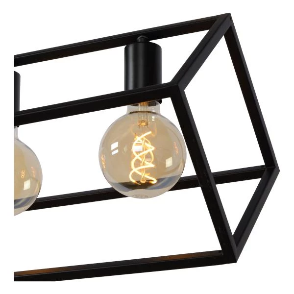 Lucide FABIAN - Hanglamp - 6xE27 - Zwart - detail 3